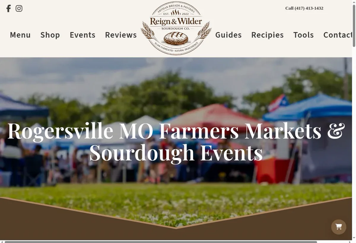 Reign and Wilder events website page